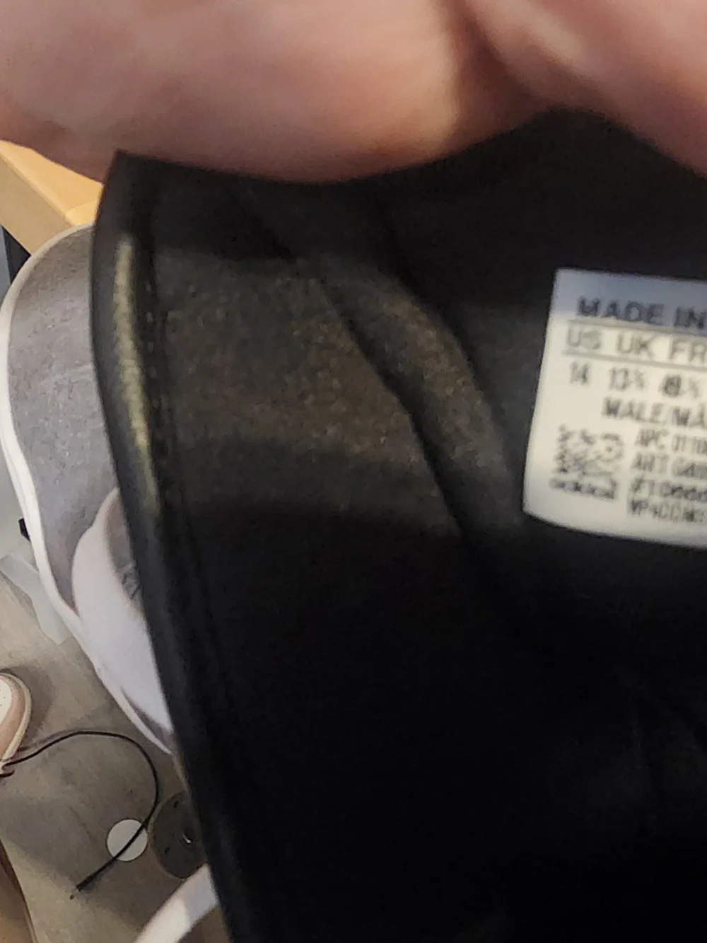 Adidas High-Top Sneakers in Grey with White Laces - Picture 6 of 6